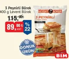 LEVENT BÖREK 3 PEYNİRLİ BÖREK 400 G